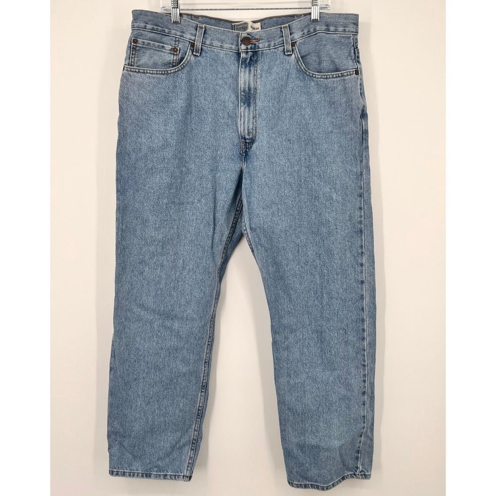 Signature by Levi Strauss Mens Regular Fit Light Wash Blue Jeans 38x30